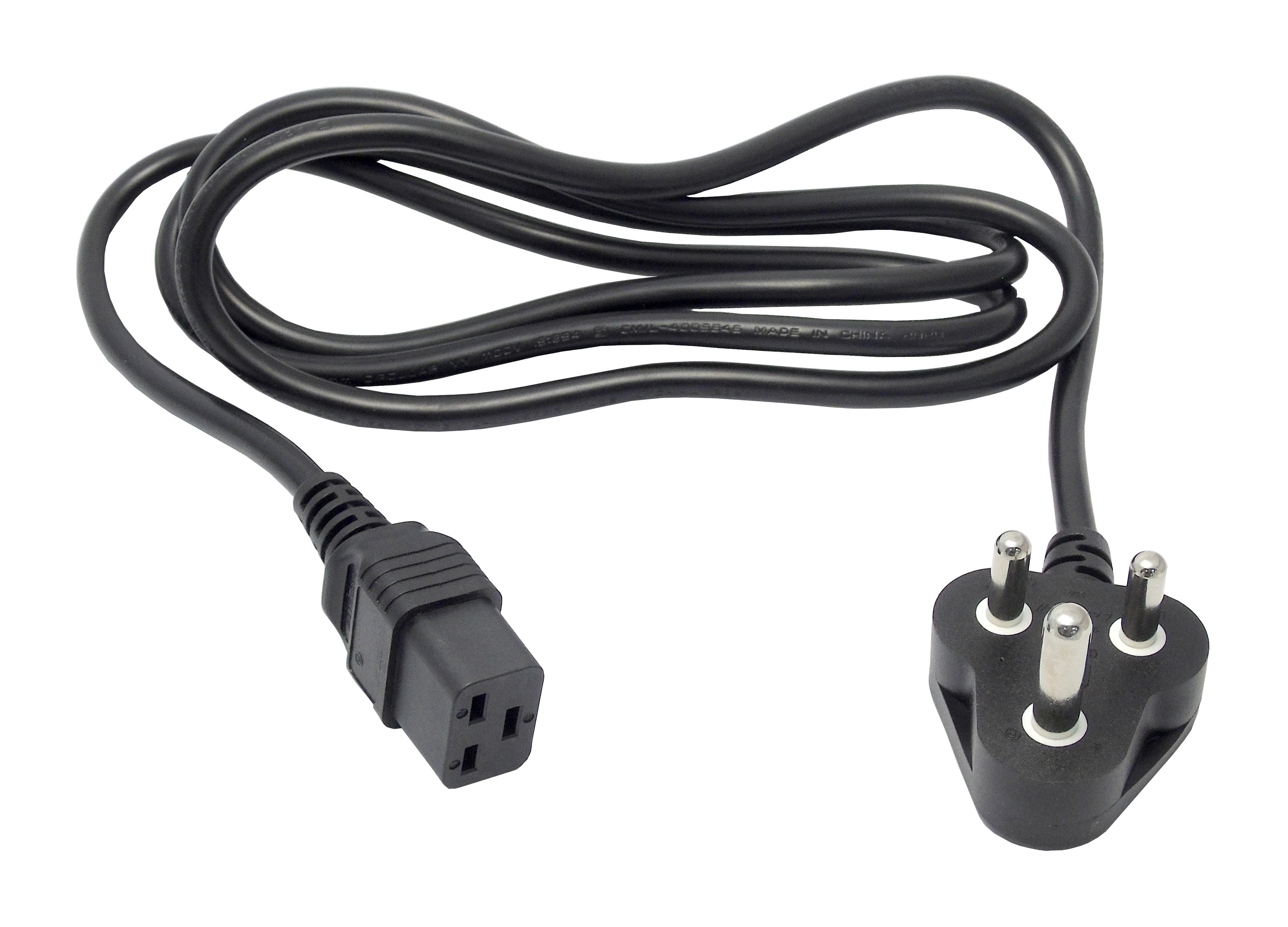 Gw Multicomp Pro Mains Power Cord Mains Plug India To Iec