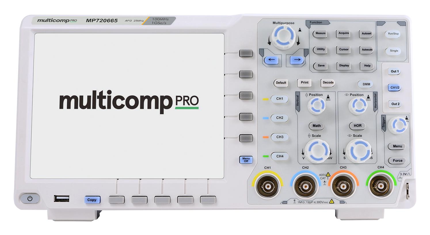 Mp Multicomp Pro Digital Oscilloscope With Function