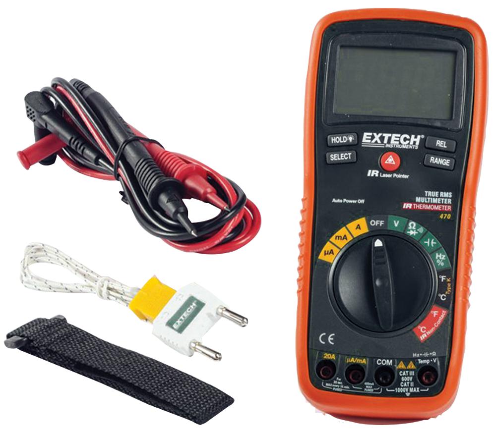 Ex Extech Instruments Multimeter Ir Thermometer