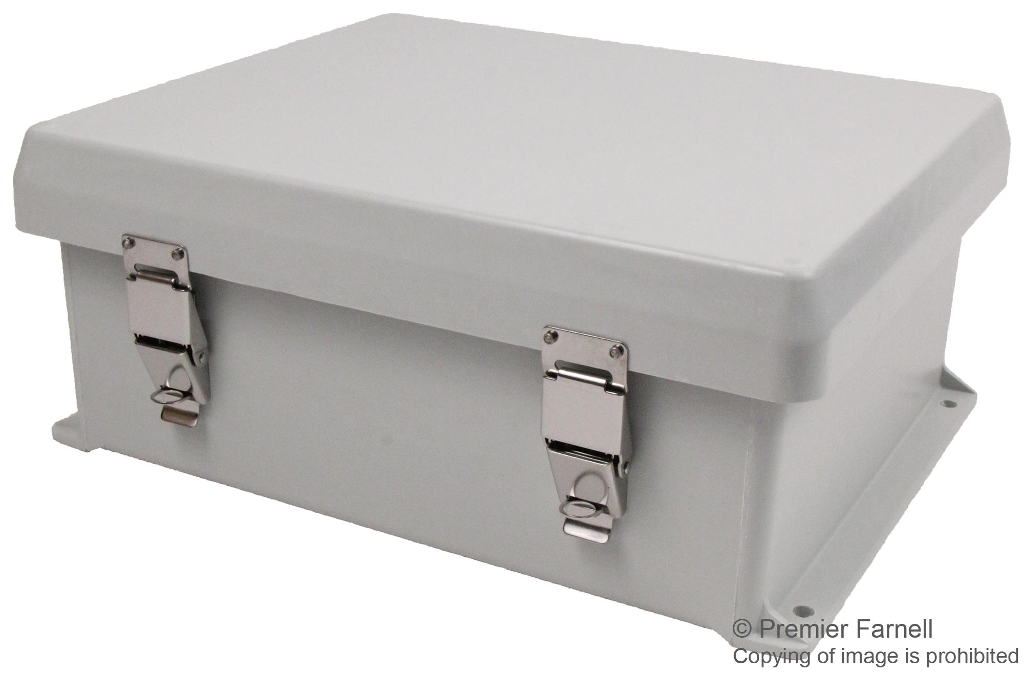 HJ1210HWPL2LG Nvent Hoffman ENCLOSURE JUNCTION BOX FIBERGLASS GRAY