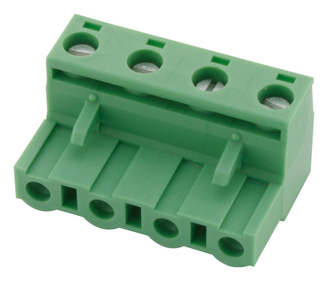Pluggable Terminal Block 10 Ways 24 AWG Screw 2.5 mm² 7.62 mm 12 AWG