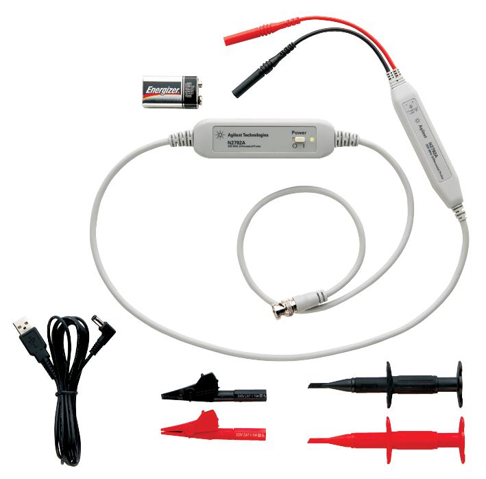 N2792A Keysight Technologies Oscilloscope Probe, Differential, 200 MHz