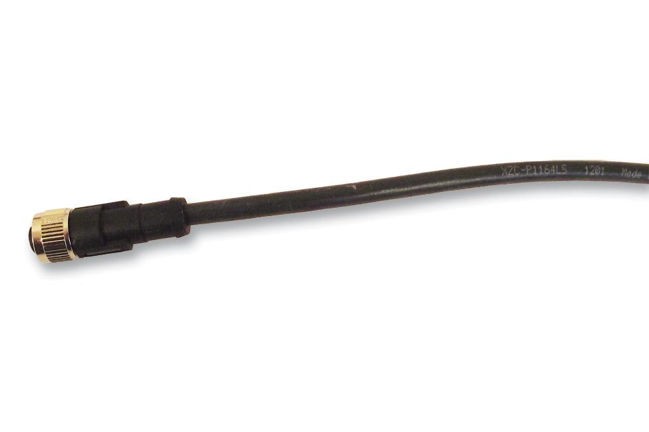 Sensor Cable, Light Curtain, M12 Receptacle, Free End, 4 Positions, 5 m, 16.4 ft Sensor Cable, Light Curtain, M12 Receptacle, Free End, 4 Positions, 5 m, 16.4 ft