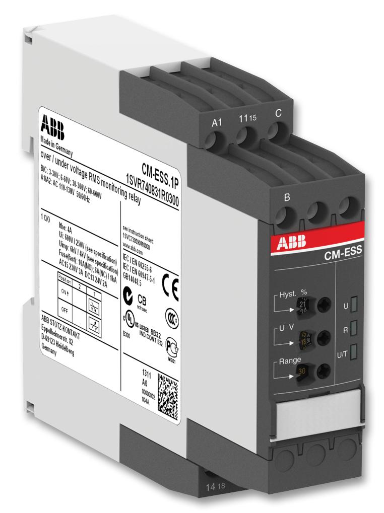 1SVR730830R0300 Abb Voltage Monitoring Relay, CMESS.1, SPDT