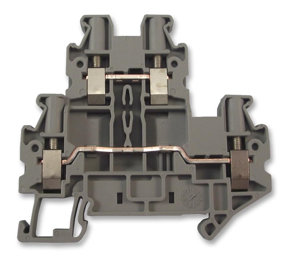3044636 PHOENIX CONTACT, DIN Rail Mount Terminal Block, 4 Ways, 26