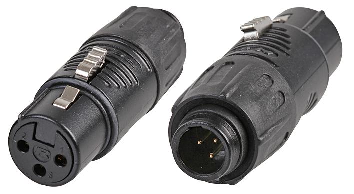 RA3FT-B - Rean - XLR Audio Adapter, 3 Pin, TINY xlr