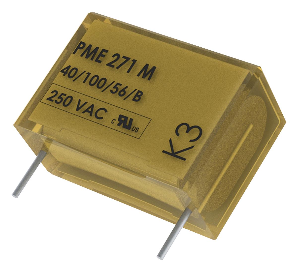 PME271M510MR30 Kemet Safety Capacitor, Metallized Paper, Radial Box