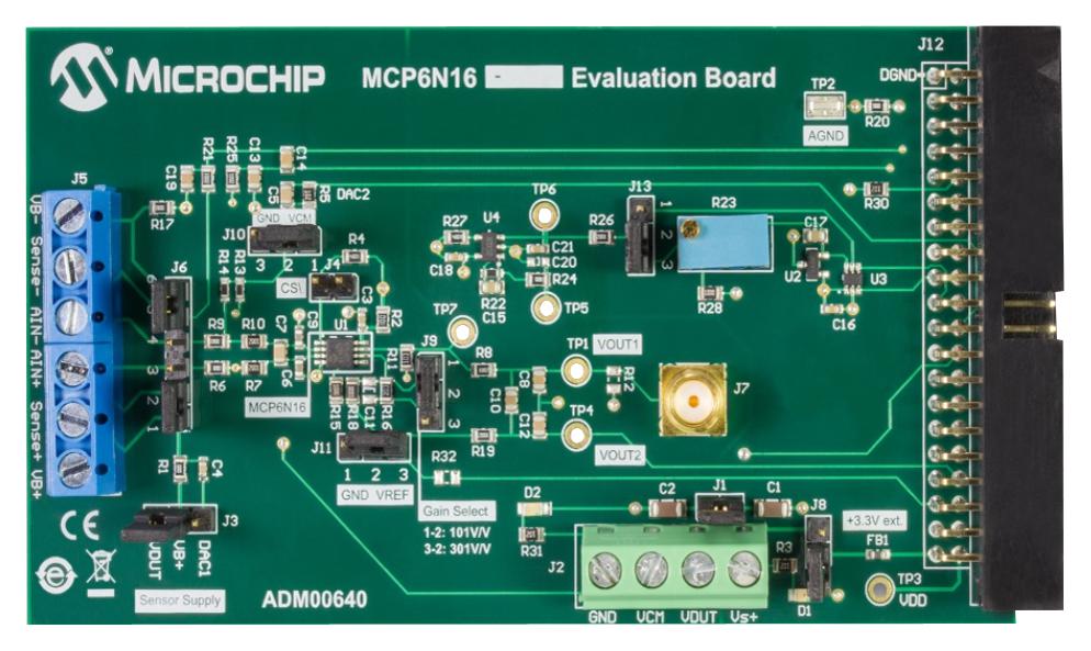 ADM00640 Microchip Evaluation Board, ZeroDrift Instrumentation