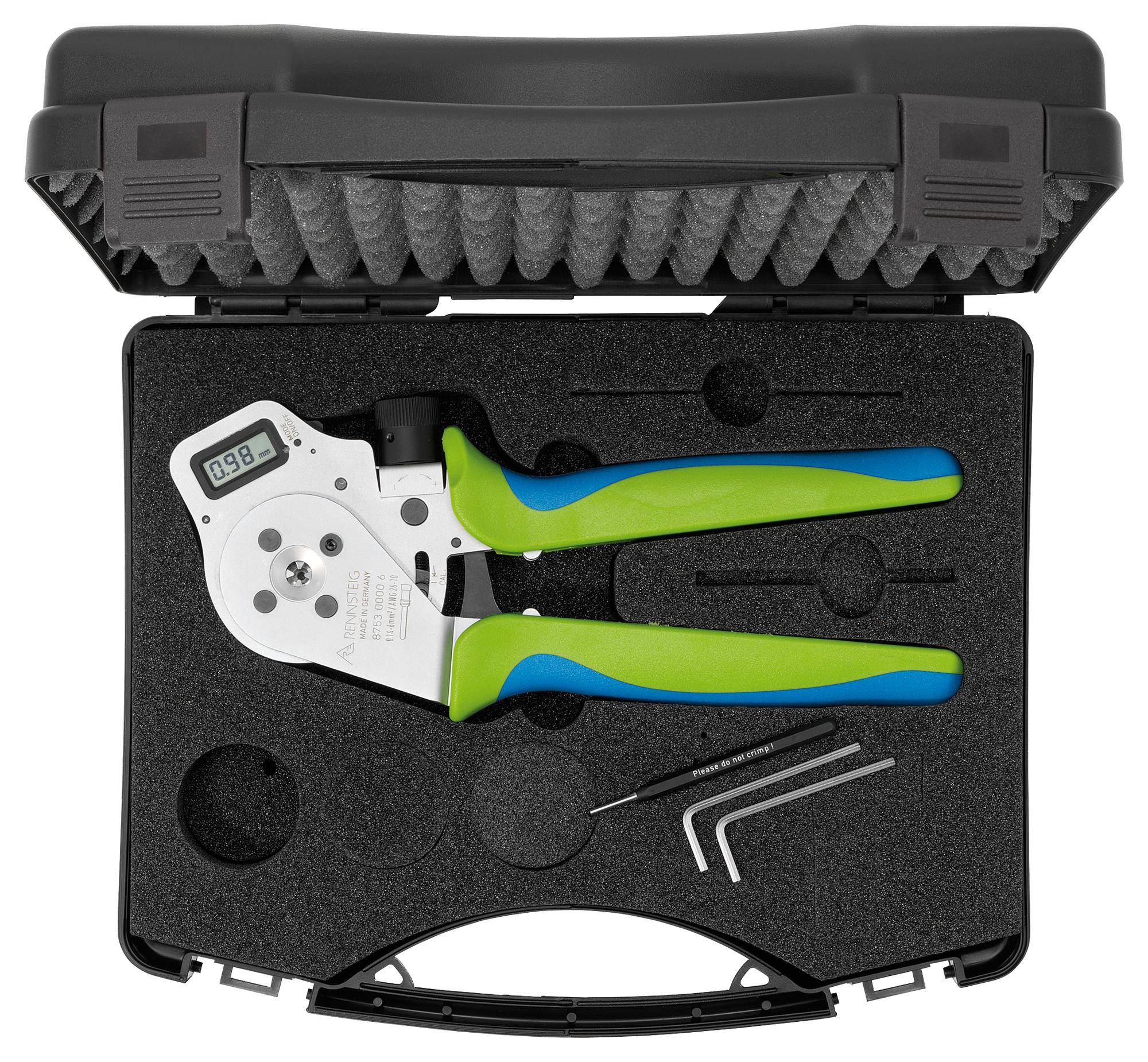 8753 0000 61 RENNSTEIG, Crimp Tool, Hand, 0.14mm² to 6mm² Turned