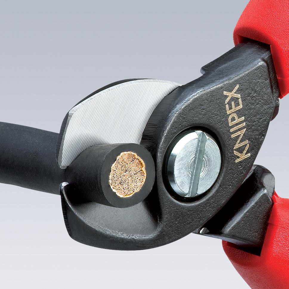 95 12 165 T KNIPEX, Cable Cutter, 15mm Capacity, Dual-Component