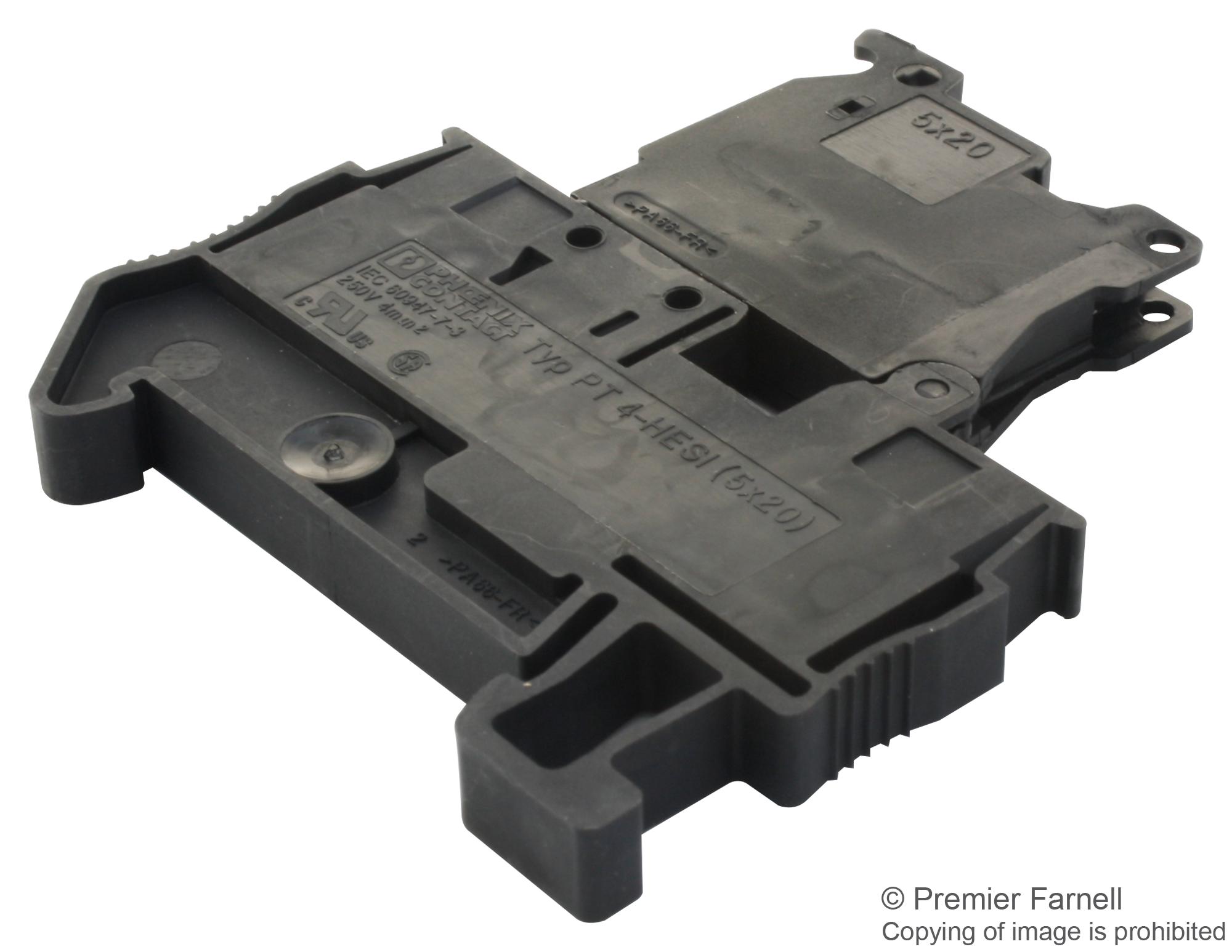 3211861 PHOENIX CONTACT, Fused Terminal Block, 2 Ways, 24 AWG