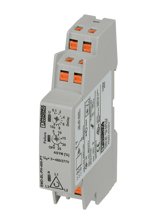 2903528 Phoenix Contact Phase Monitoring Relay, EMD, SPDT
