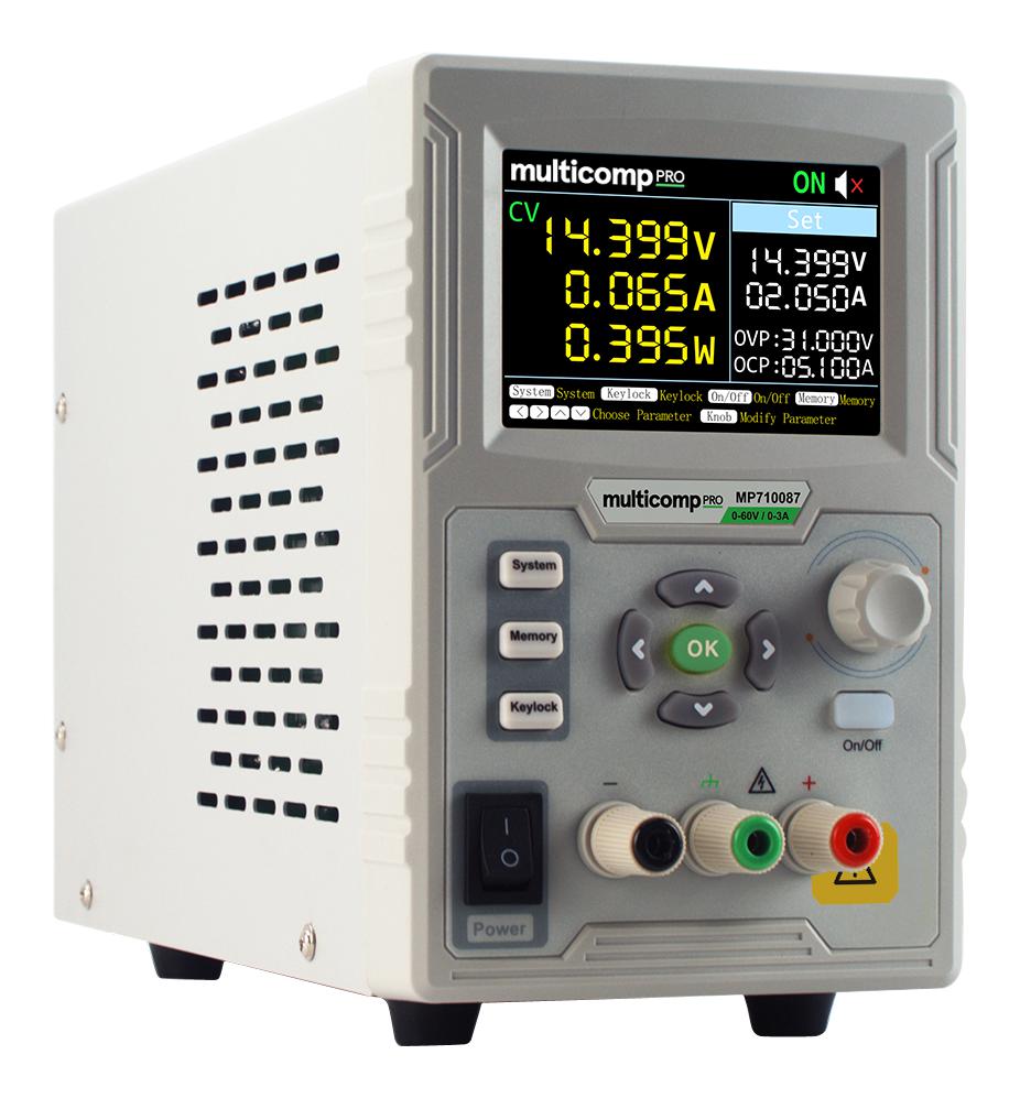 MP710087 MULTICOMP PRO, Bench Power Supply, Adjustable, 1 Output