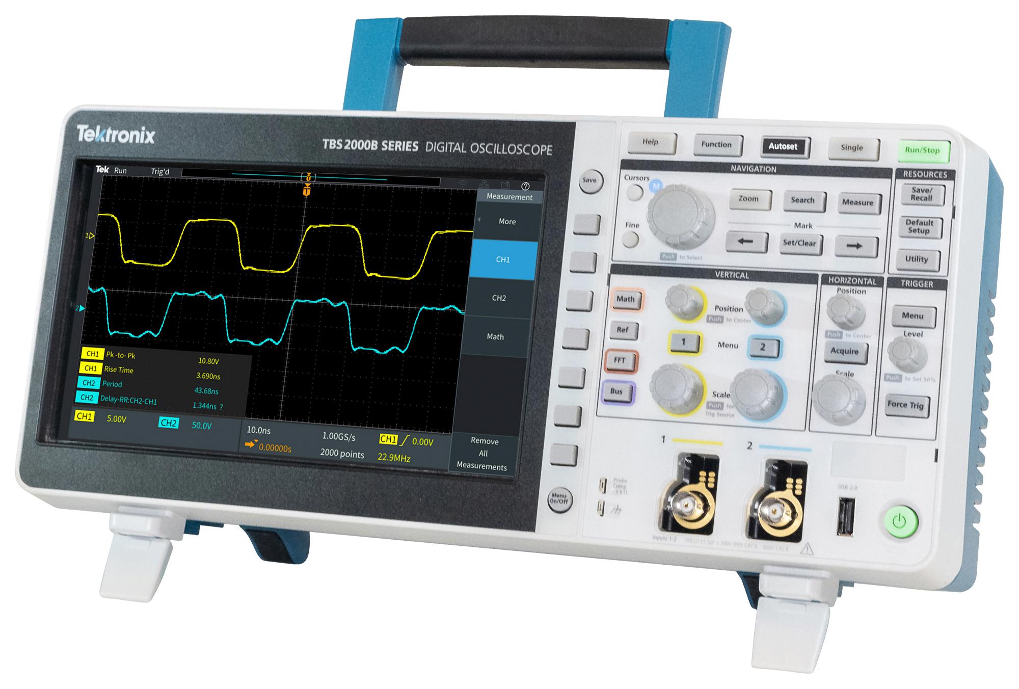 TBS2102B Tektronix Digital Oscilloscope, TBS2000B Series, 2 Channel