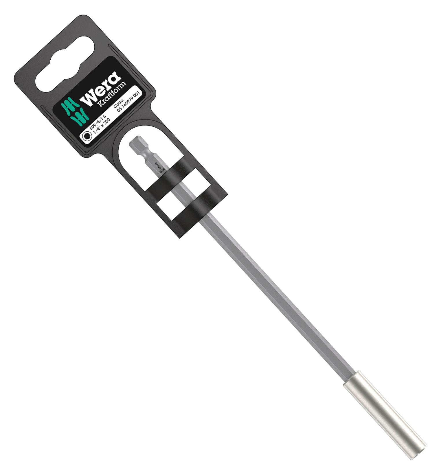 899/4/1 S 1/4" X 200 MM Wera HEX BIT HOLDER, 1/4", 200MM