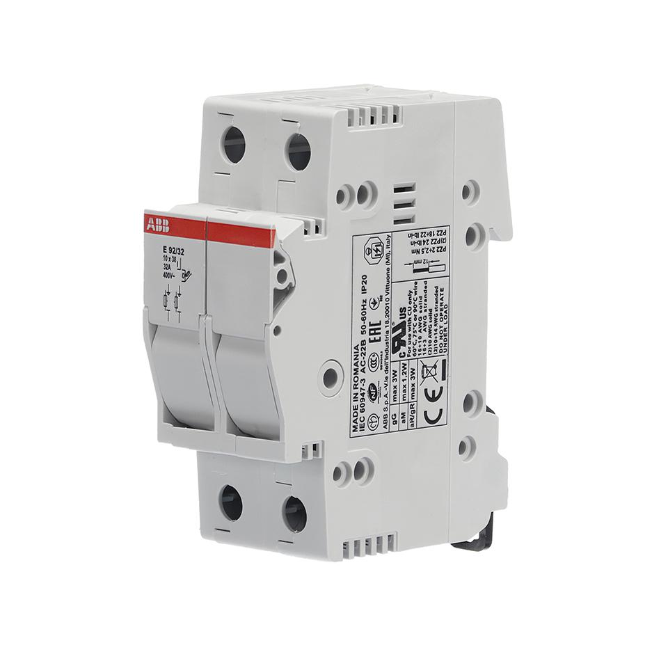 E92/32 Abb DIN RAIL FUSE HOLDER, 2P, 32A