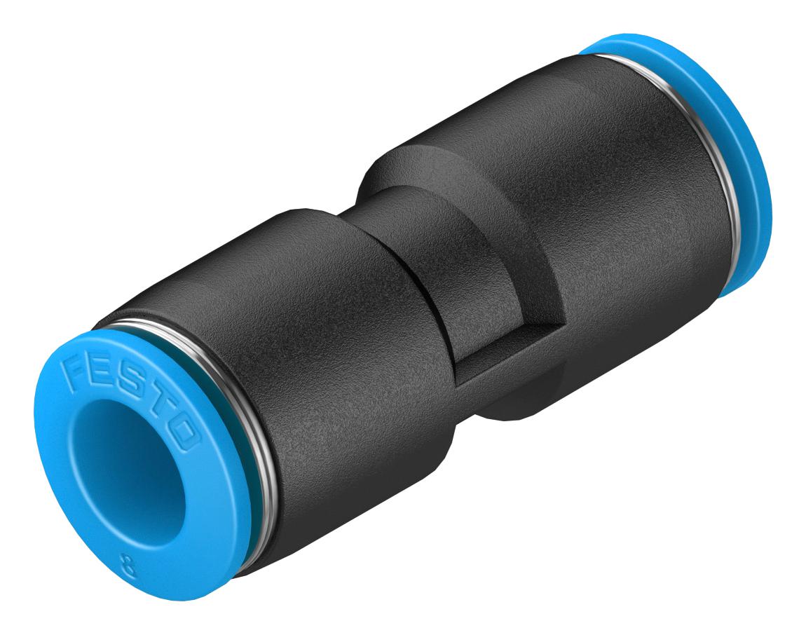 153033 Festo Pneumatic Fitting, PushIn Straight Equal Union, 14 bar