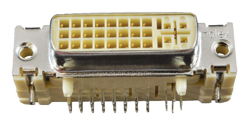 74320-1004 MOLEX, DVI Connector, DVI-I (Integrated), Receptacle
