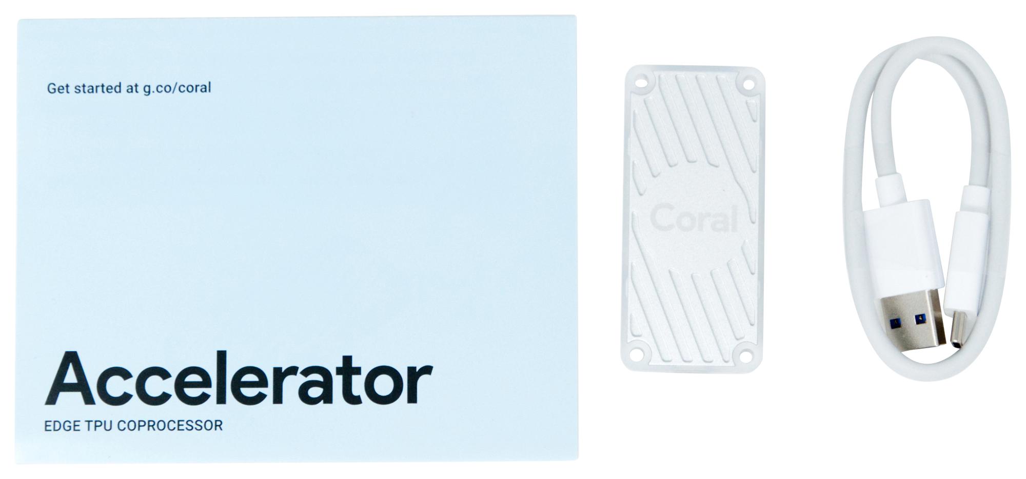 G950-01456-01 CORAL, USB Accelerator, Raspberry Pi 3 Model B+ and