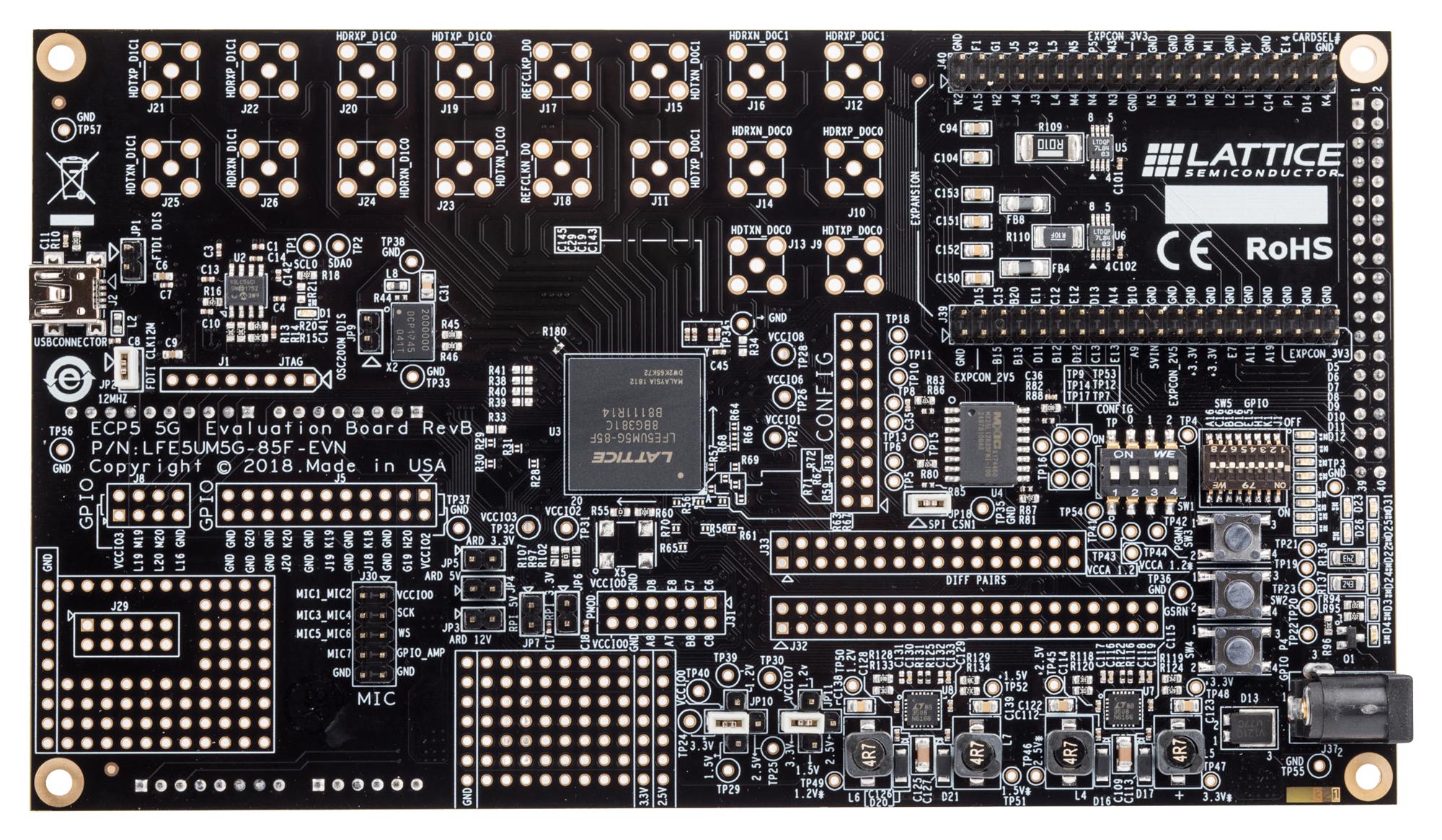 LFE5UM5G-85F-EVN LATTICE SEMICONDUCTOR, Evaluation Board, ECP5