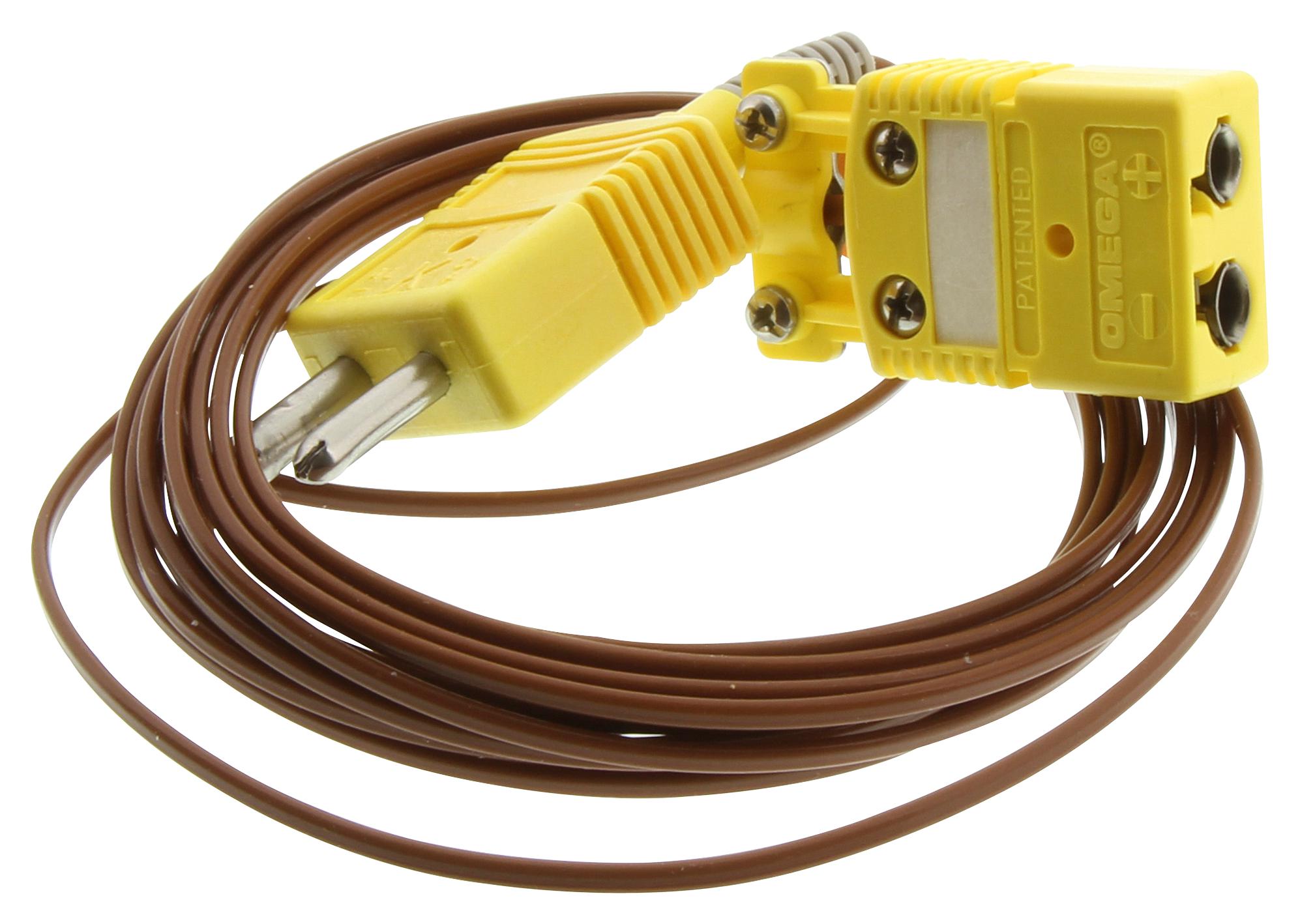 TECK102 Omega Sensor Cable, K Type Thermocouple Plug, K Type Thermocouple Receptacle