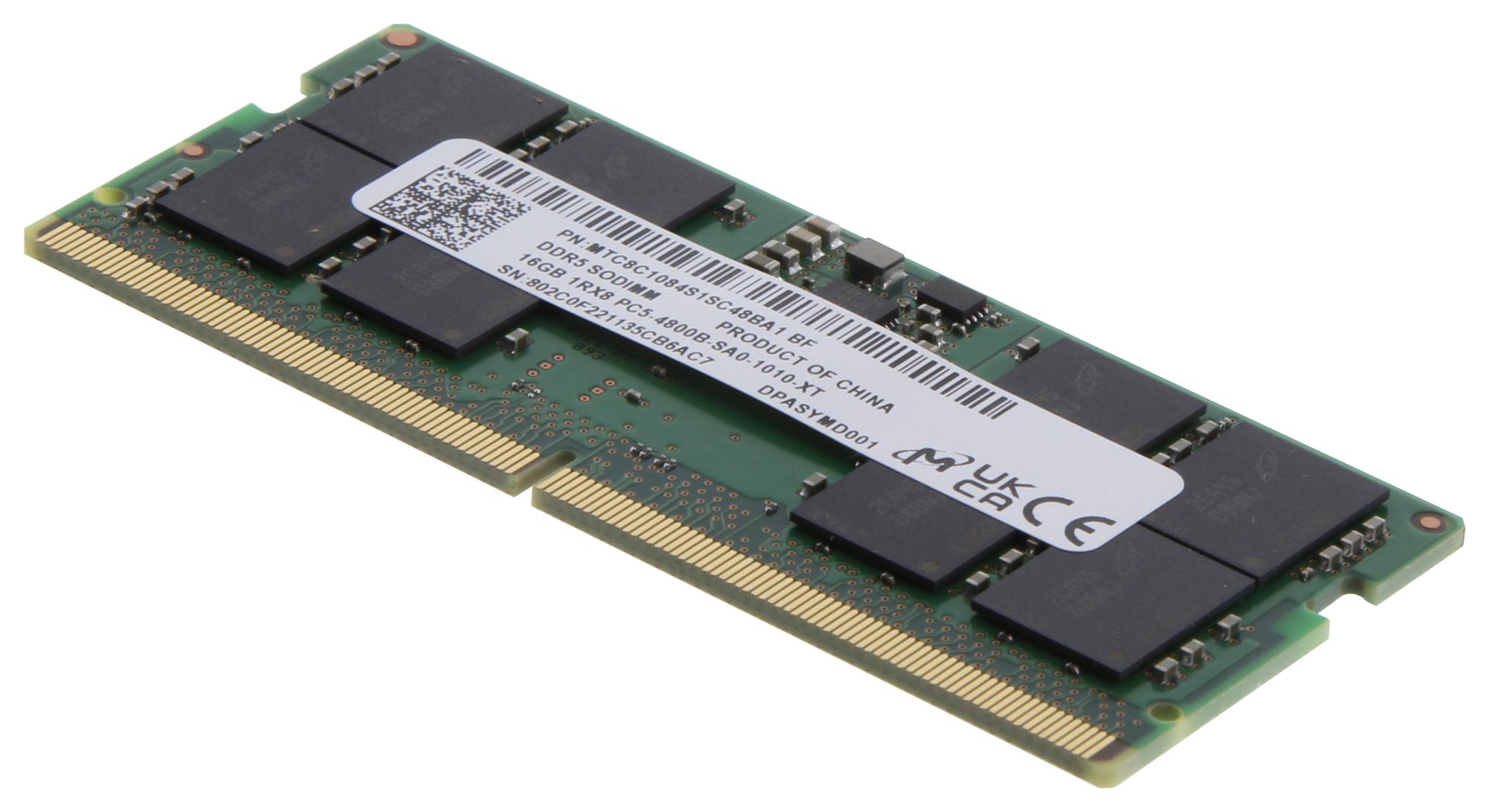 MTC8C1084S1SC48BA1 MICRON, RAM Memory Module, 16 GB, 2.4 GHz