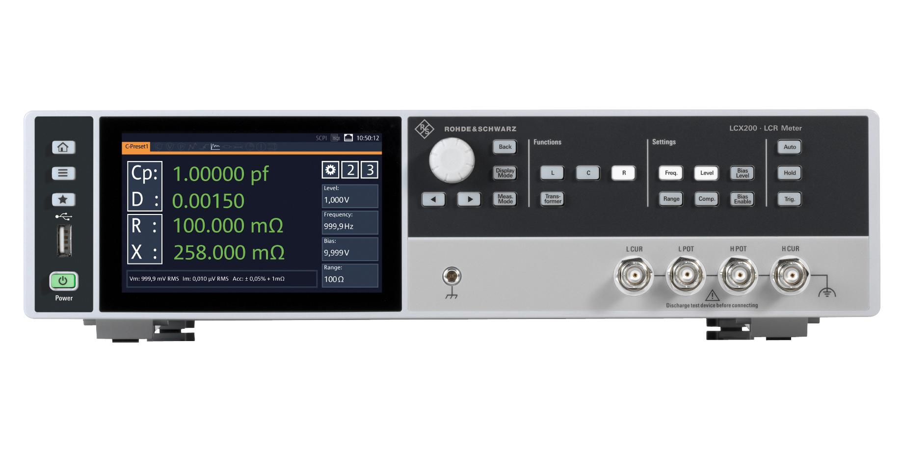 LCX200 ROHDE & SCHWARZ, LCR Meter, Bench, 500 kHz | element14 India