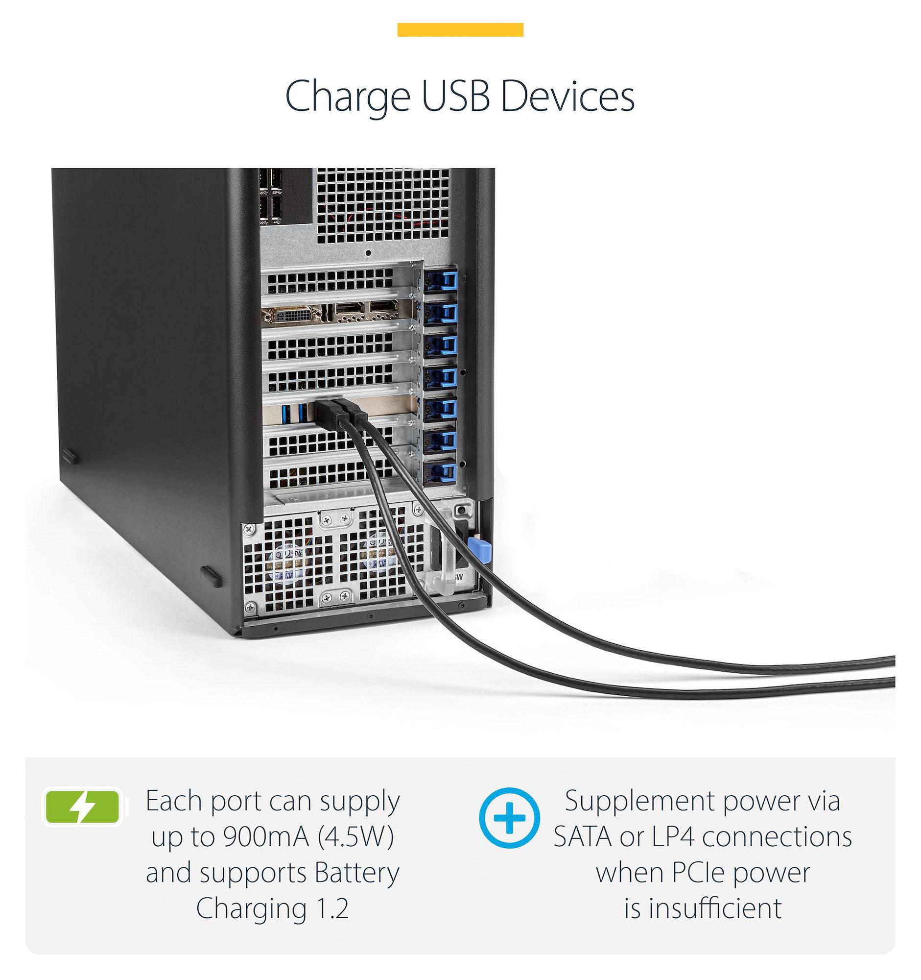 StarTech PCIE USBカード PEXUSB3S44V USB 3.0 4ポート増設PCI Expressインターフェースカード 4個の専用