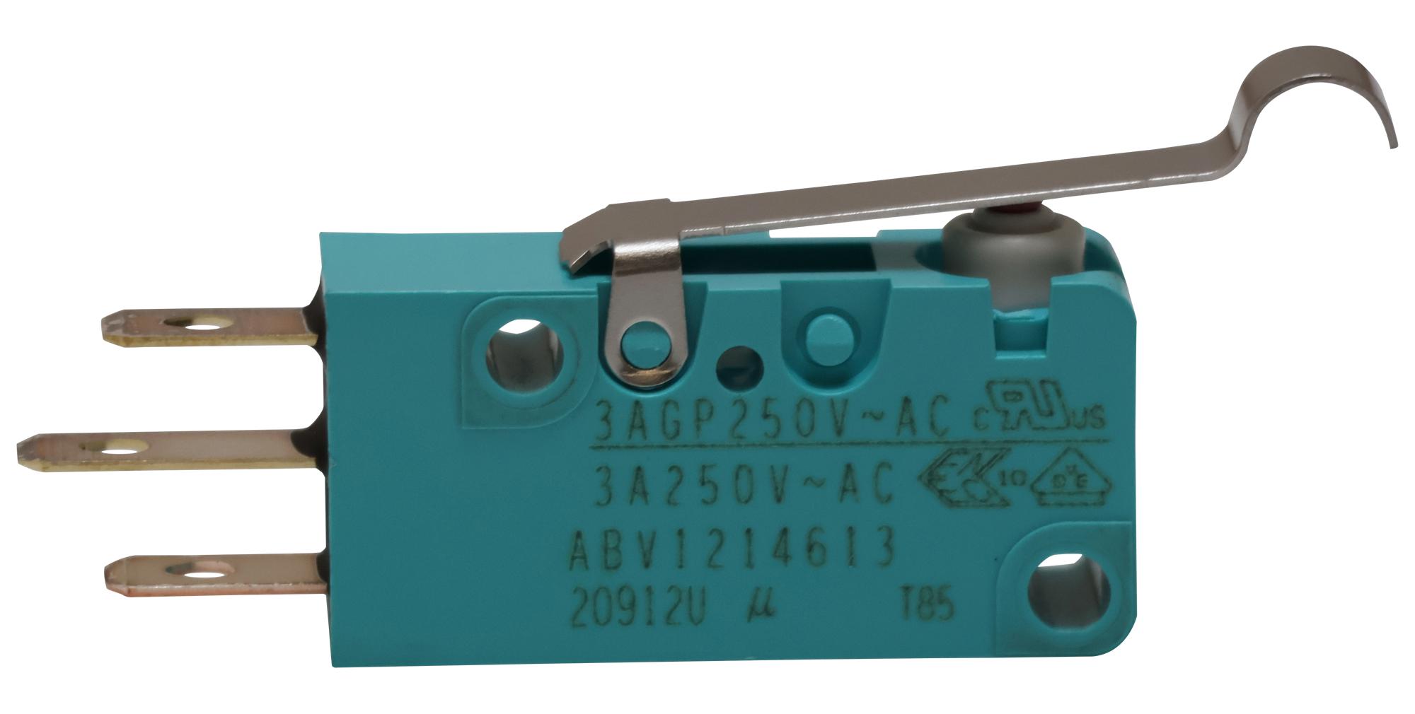 311SM4-T Snap Action Switch – 5A 250V SPDT Micro Switch With Solder Terminal