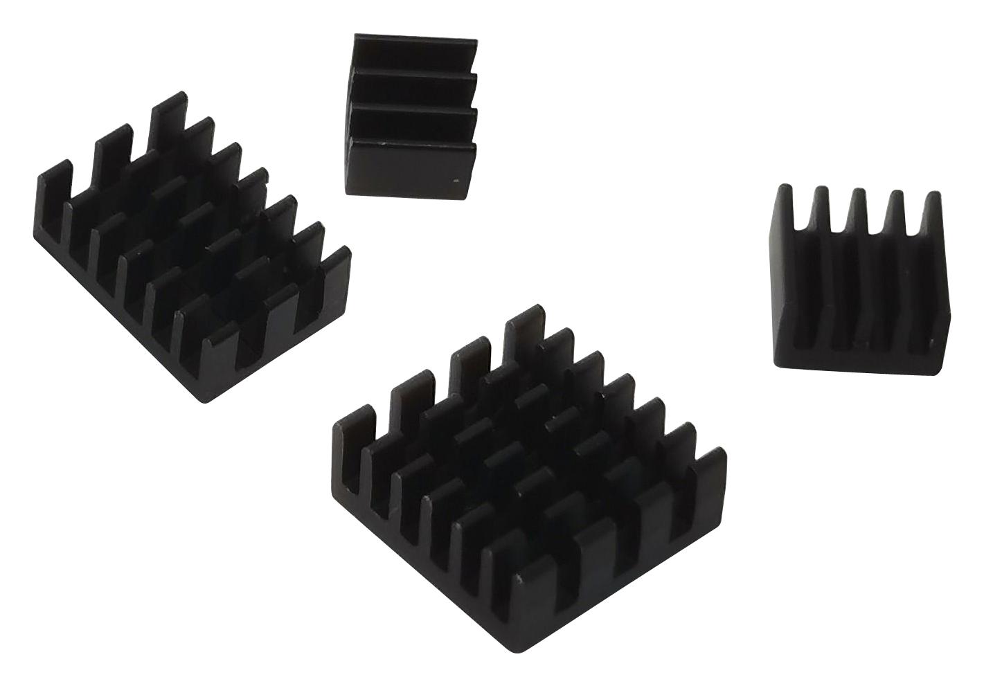110991328 Seeed Studio Heat Sink Kit, Aluminium, Black