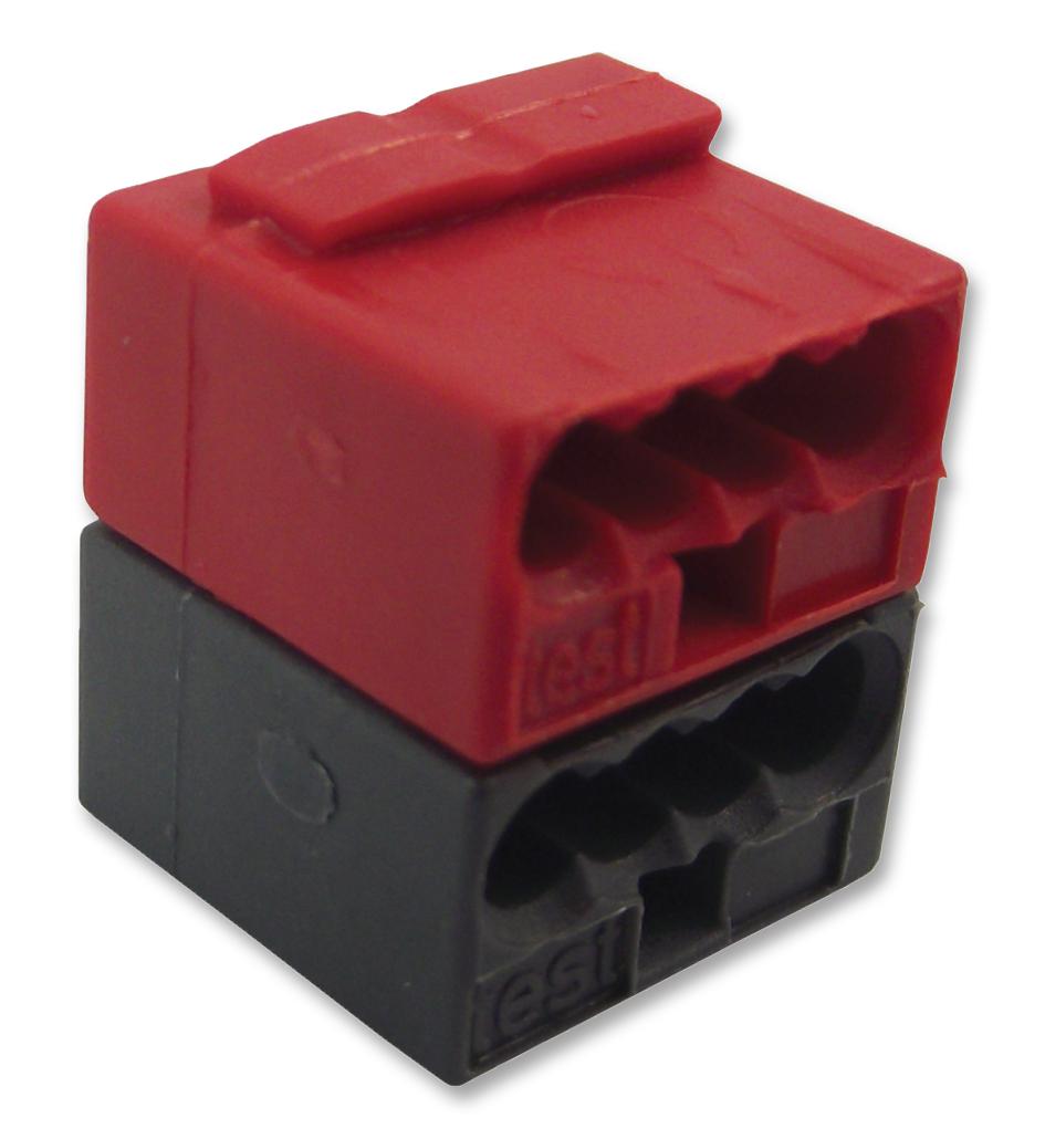 243211 Wago Standard Terminal Block, Grey/Red, 243