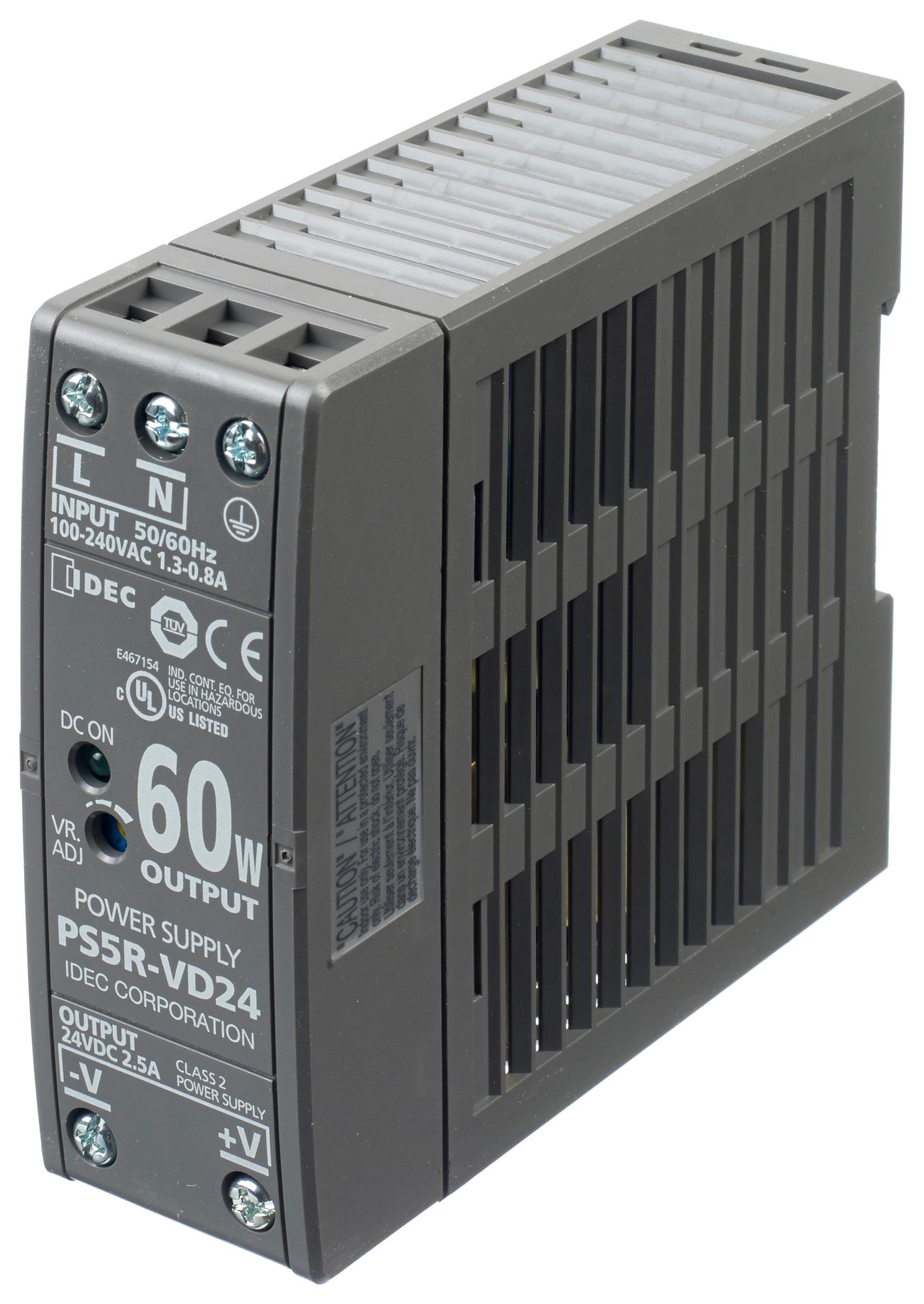 PS5RVD24 Idec AC/DC DIN Rail Power Supply (PSU), ITE, 1 Output