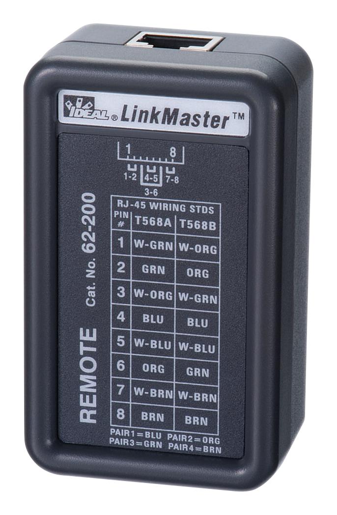 62200 Ideal Cable Continuity Tester, Linkmaster, Cat 5E/6