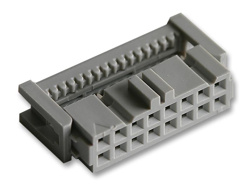 with Strain Relief T Receptacle 2.54 mm Wire-To-Board Connector 16 Contacts