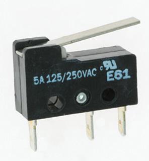 D2VW-5L2A-1MS - Omron Electronic Components - MICROSWITCH, ROLLER LEVER
