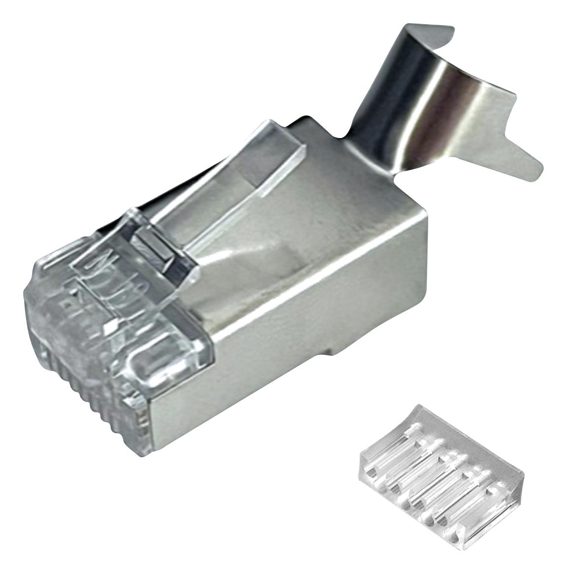 MHRJC6AR222N - Mh Connectors - Modular Connector, w/Cable Clamp, RJ45 Plug