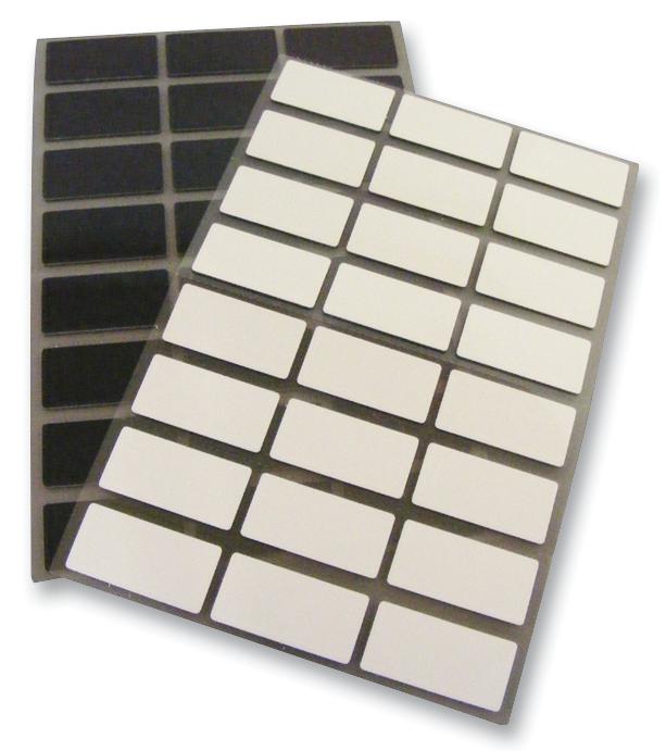 C100X050APT Panduit Label, Raised DieCut, 12.7mm H x 25.4mm W