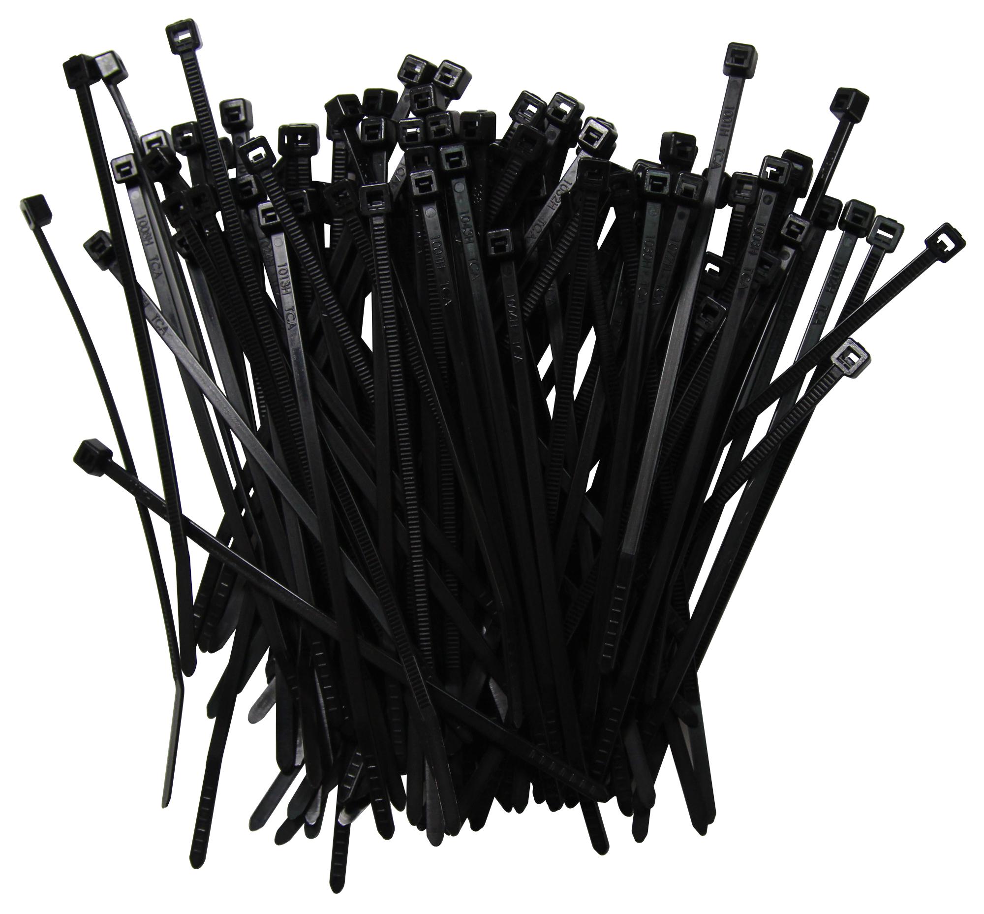 11101960 Hellermanntyton Cable Tie, Nylon 6.6 (Polyamide 6.6), Black