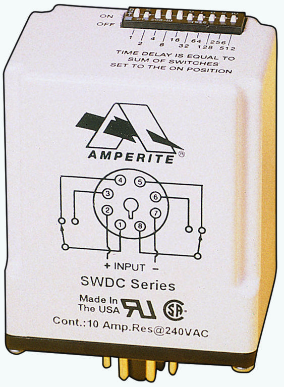 24D.1102SSWDC Amperite TIME DELAY RELAY, DPDT, 102SEC