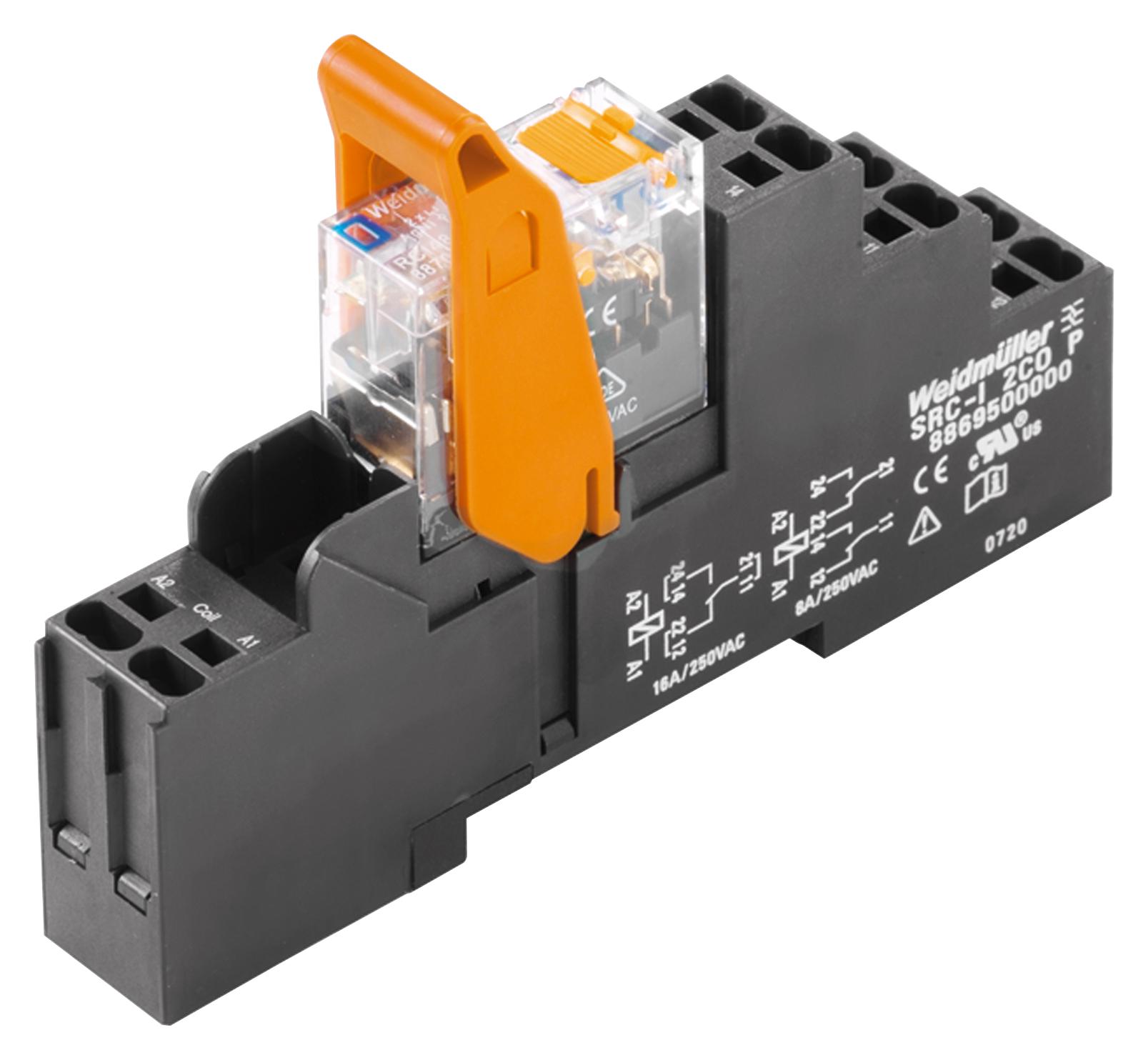 8897230000 Weidmuller POWER RELAY, DPDT, 24VDC