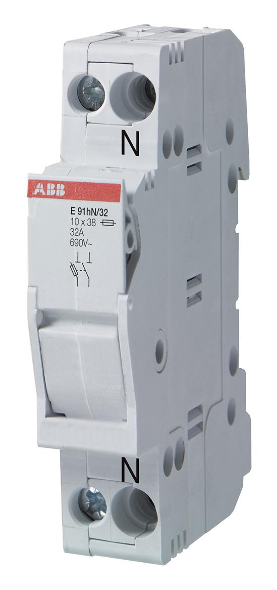 E91/30CC Abb DIN RAIL MOUNT FUSE HOLDER, 1P, 30A/600V