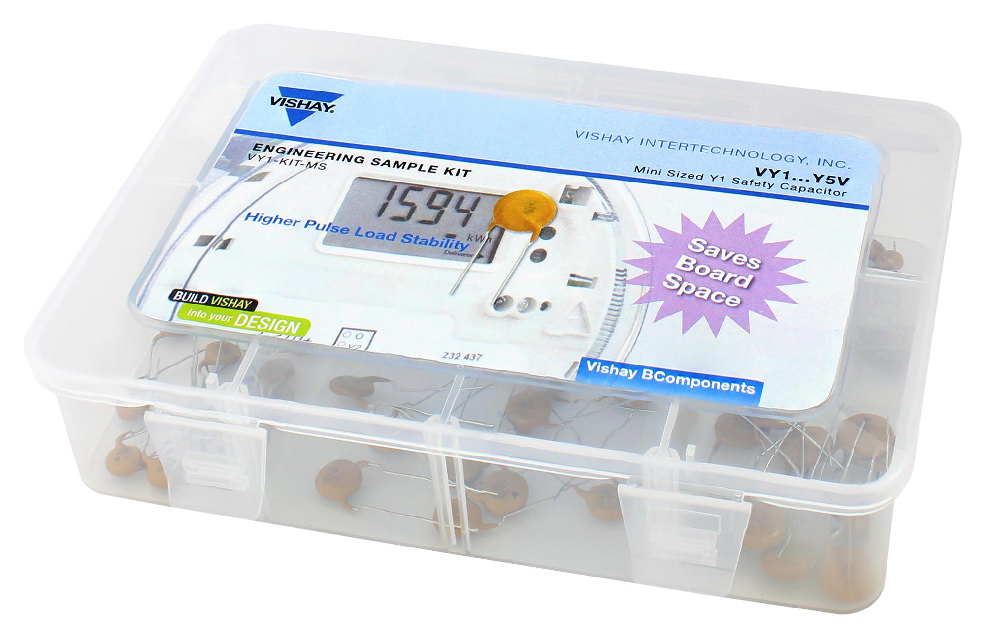 VY1KITMS Vishay CAPACITOR KIT, 1000PF4700PF, 60 PC