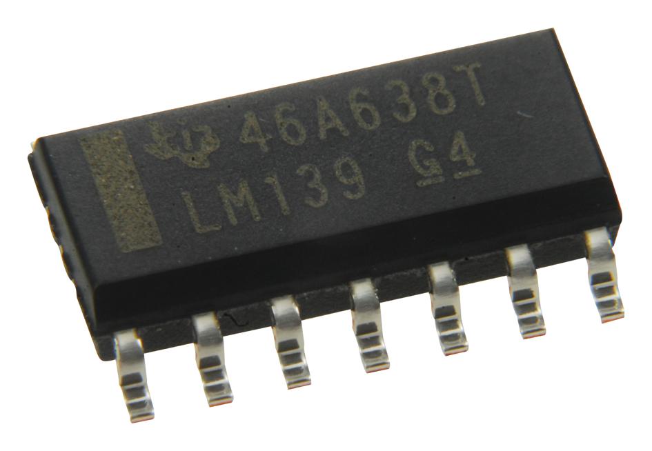 QUAD 0.3 uS SOIC14 TEXAS INSTRUMENTS LM139DR IC DIFFERENTIAL COMP 100 pieces