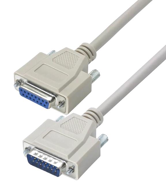 CRMN15MF-10 - L-com - CABLE ASSY, 15P D-SUB PLUG-RCPT, 10FT
