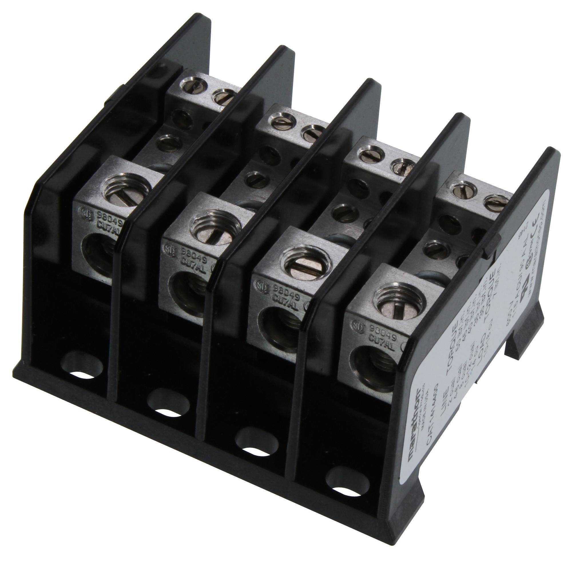 1414400 - Marathon Special Products - TERMINAL BLOCK, BARRIER, 4 POSITION