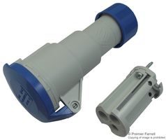 ILME PE1663PV Pin & Sleeve Connector, 16 A, 240 V, Cable Mount, Socket, 2P+E, Blue