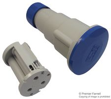ILME PE3263PV Pin & Sleeve Connector, 32 A, 240 V, Cable Mount, Socket, 2P+E, Blue