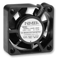 NMB TECHNOLOGIES 2404KL-04W-B50-B00 DC Axial Fan, 12 V, Square, 60 mm, 10 mm, Ball Bearing, 19 CFM