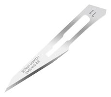 SWANN-MORTON 0103 Swann Morton Blades 11, Carbon Steel, Handle 3 or 5A, Pack of 5