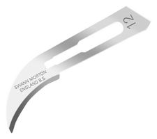 SWANN-MORTON 0104 Swann Morton Blades 12, Carbon Steel, Handle 3 or 5A, Pack of 5